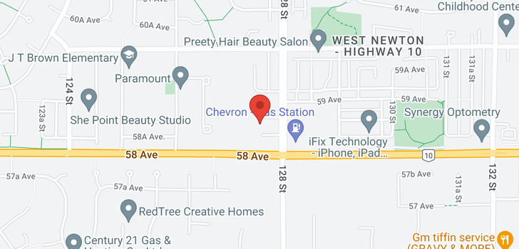 map of 12758 58A AVENUE